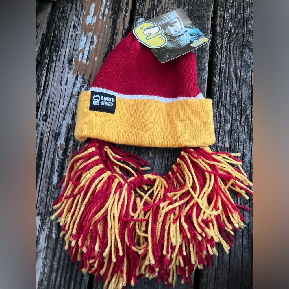 Beard Head Tailgate Barbarian Football Knit Hat Thermal Winter Ski Mask Beanie